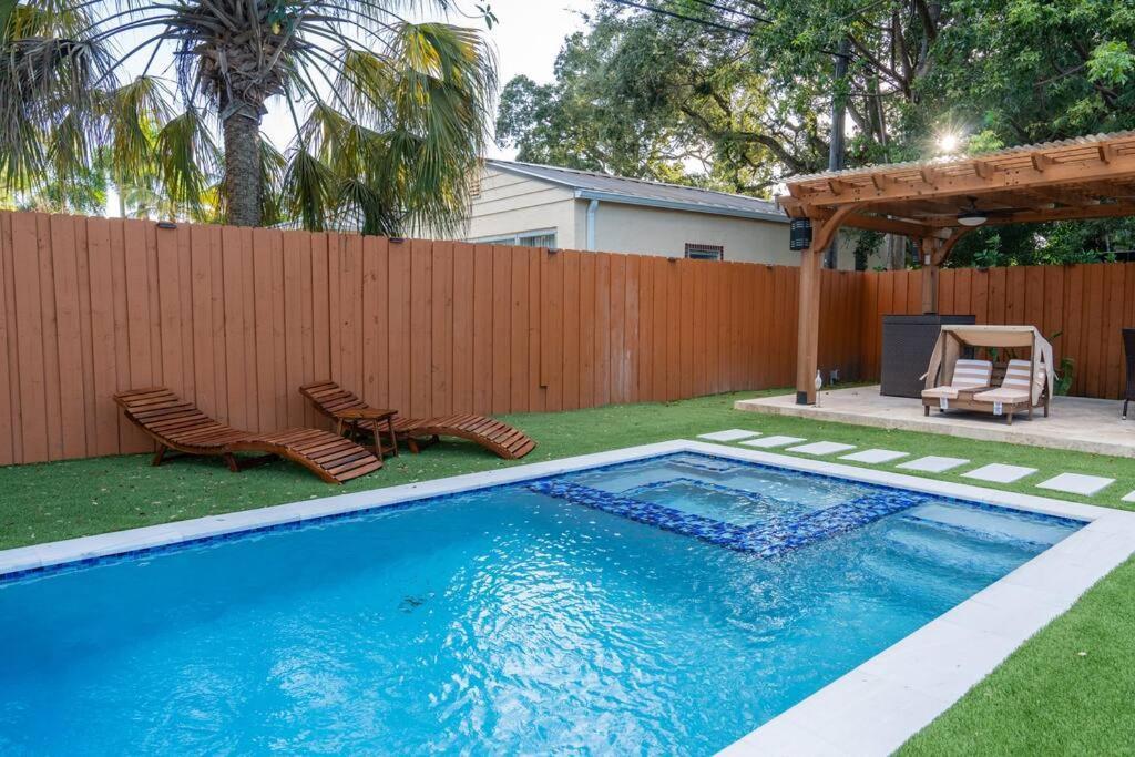 迈阿密Luxury Retreat 3B ,2Ba Pool , Coral Gables Center别墅 外观 照片
