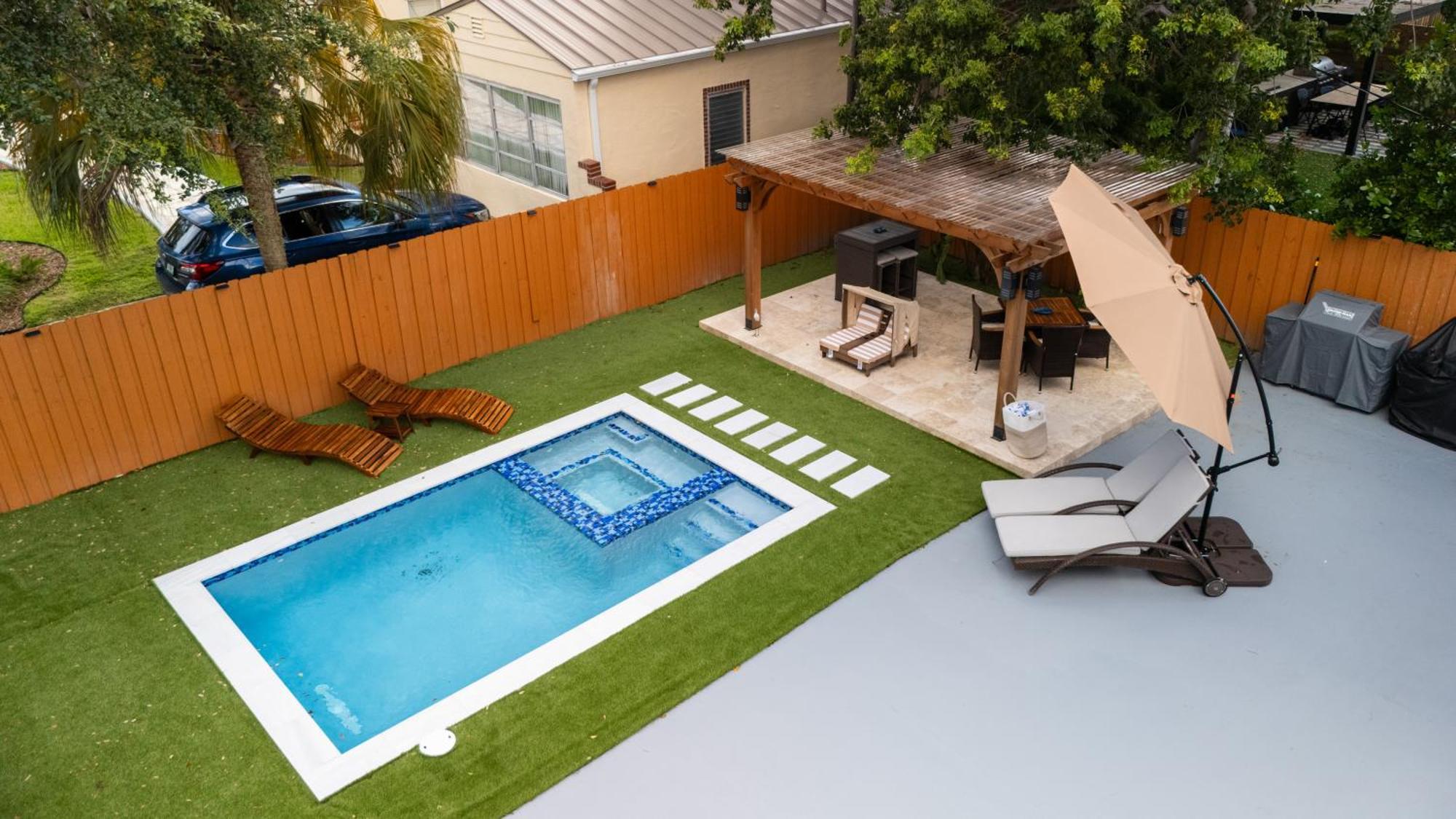 迈阿密Luxury Retreat 3B ,2Ba Pool , Coral Gables Center别墅 外观 照片